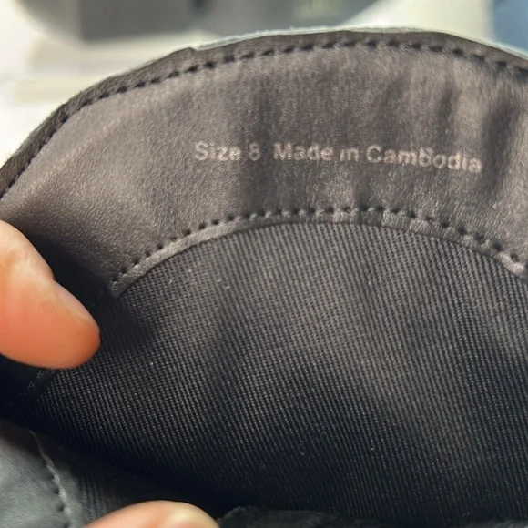 Dolce Vita Valory Black Leather Western Ankle Bootie Boots Pointed Toe Size 8 - Picture 9 of 11